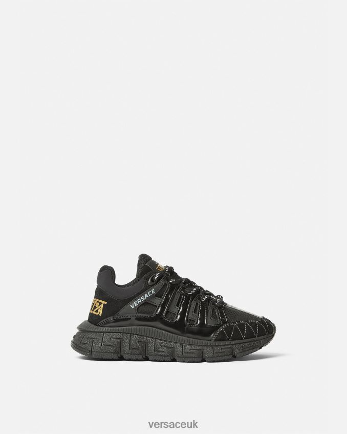 Children Versace Trigreca Sneakers 6D2D062033 Black Shoe