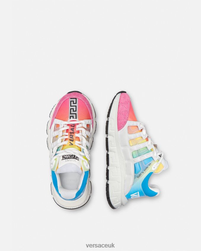 Children Versace Trigreca Sneakers 6D2D062045 Multicolor Shoe