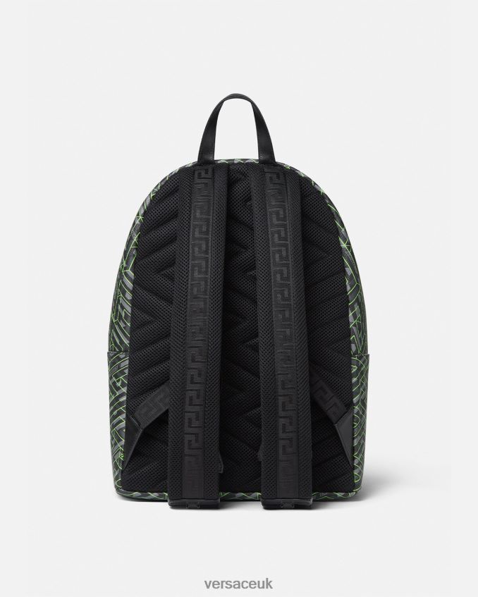 Men Versace La Greca Signature Backpack 6D2D061488 Print Bags