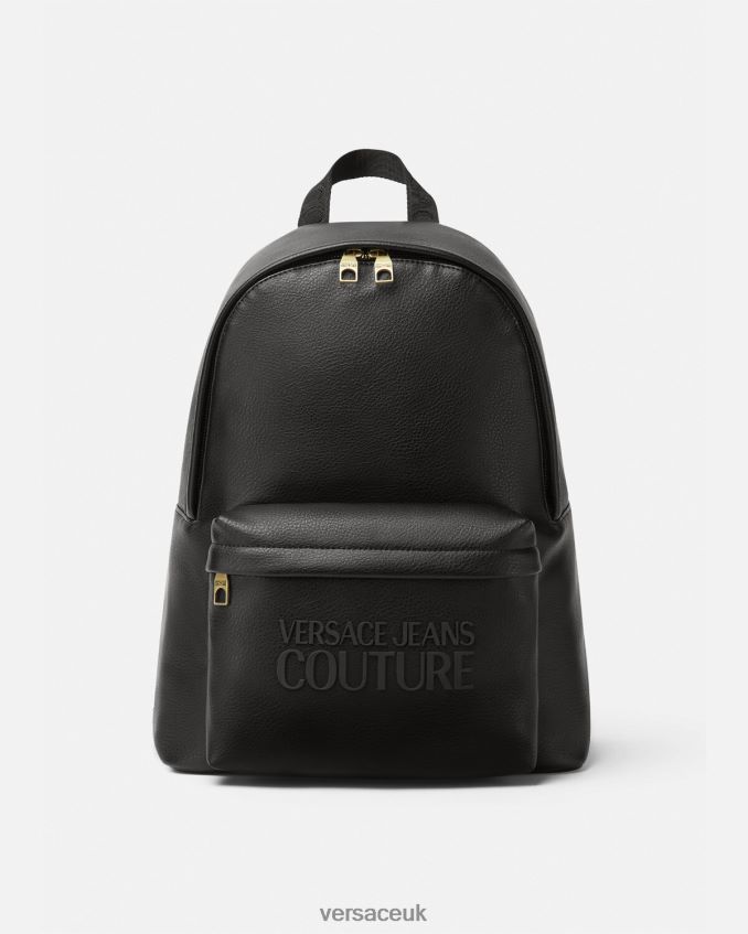 Men Versace Logo Backpack 6D2D062472 Black Accessories