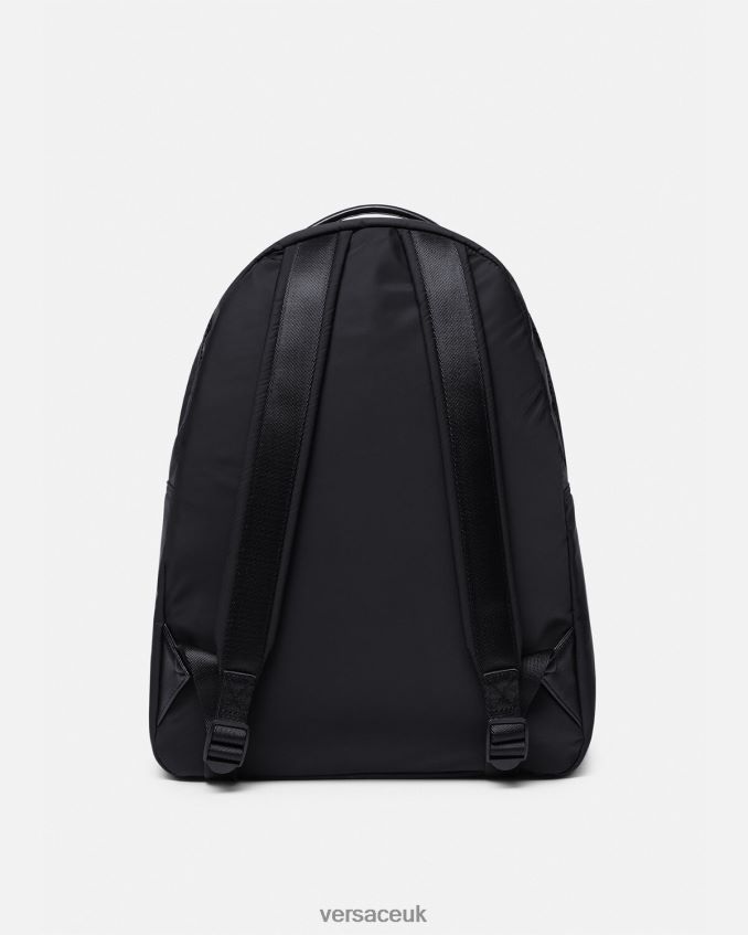 Men Versace Logo Couture Backpack 6D2D062490 Black Accessories
