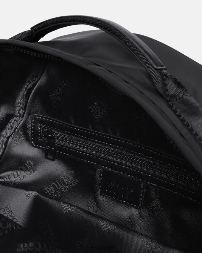 Men Versace Logo Couture Backpack 6D2D062490 Black Accessories