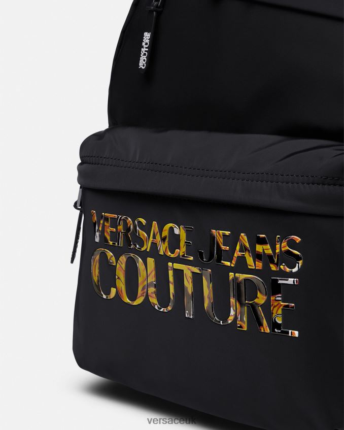 Men Versace Logo Couture Backpack 6D2D062491 Multicolor Accessories
