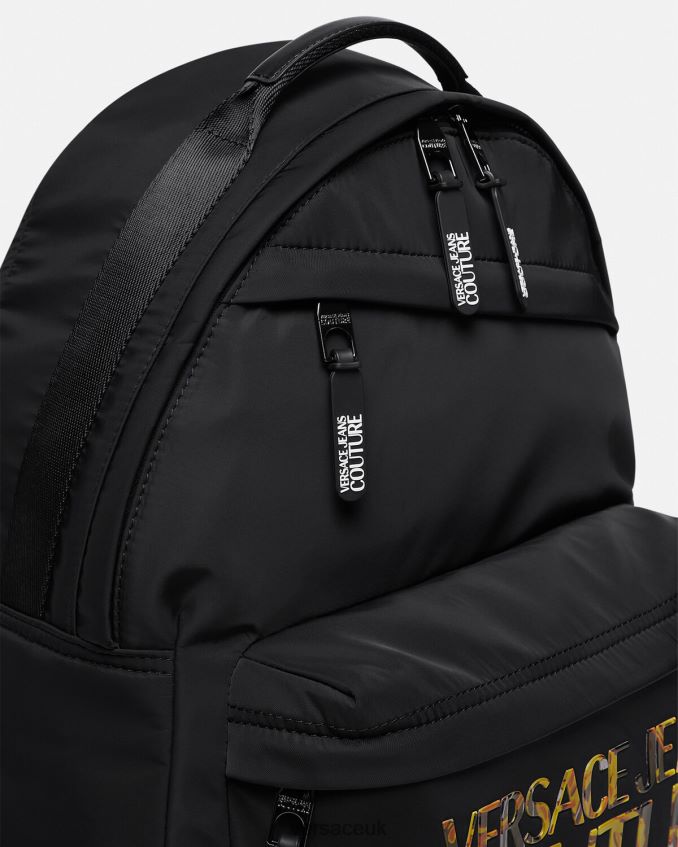Men Versace Logo Couture Backpack 6D2D062491 Multicolor Accessories