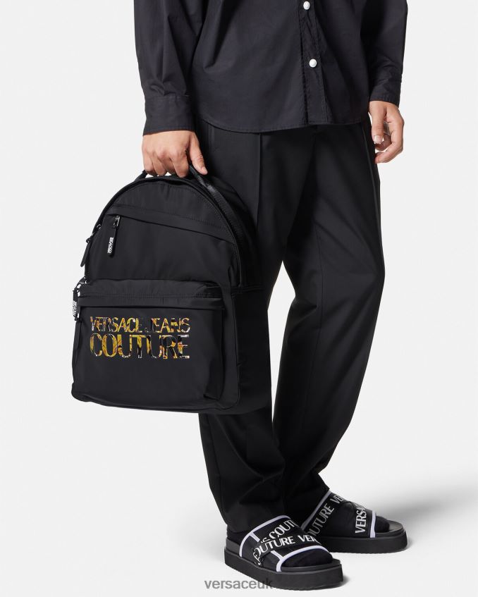 Men Versace Logo Couture Backpack 6D2D062491 Multicolor Accessories