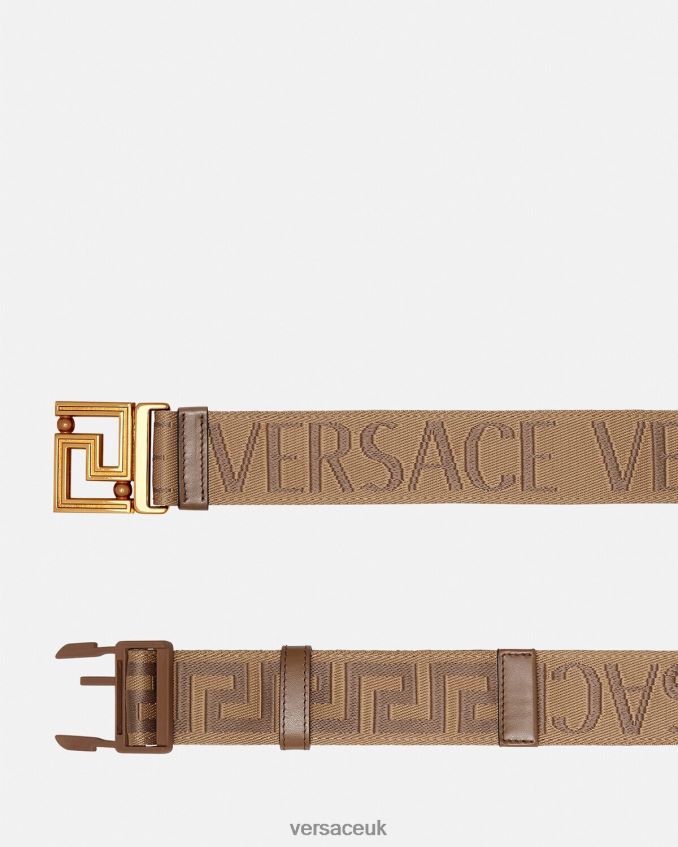 Men Versace Allover Reversible Belt 6D2D061612 Brown Accessories