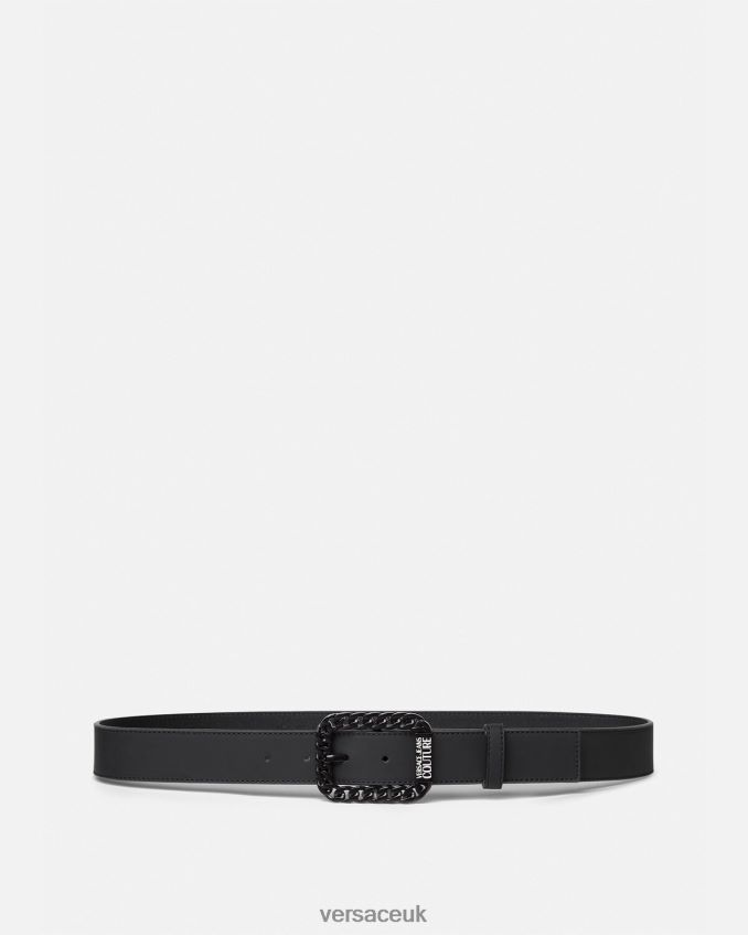 Men Versace Chain Tonal Belt 6D2D062501 Black Accessories