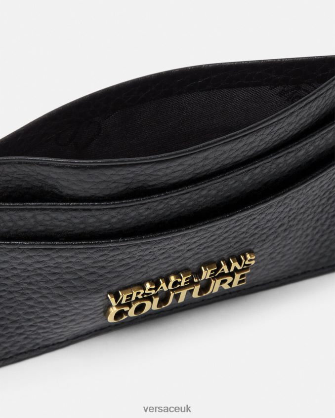 Men Versace Logo Card Holder 6D2D062475 Black Accessories