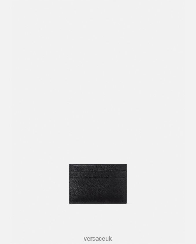 Men Versace Logo Card Holder 6D2D062475 Black Accessories