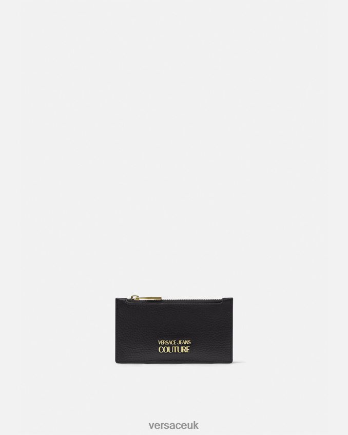 Men Versace Logo Card Holder 6D2D062489 Black Accessories