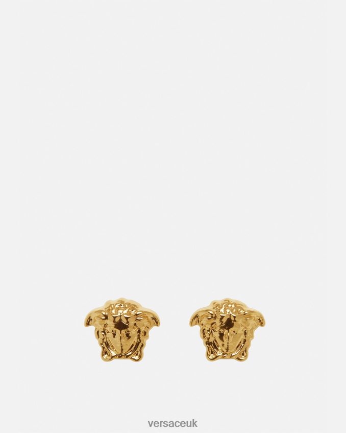 Men Versace Medusa Stud Earrings 6D2D061689 Warm Gold Accessories