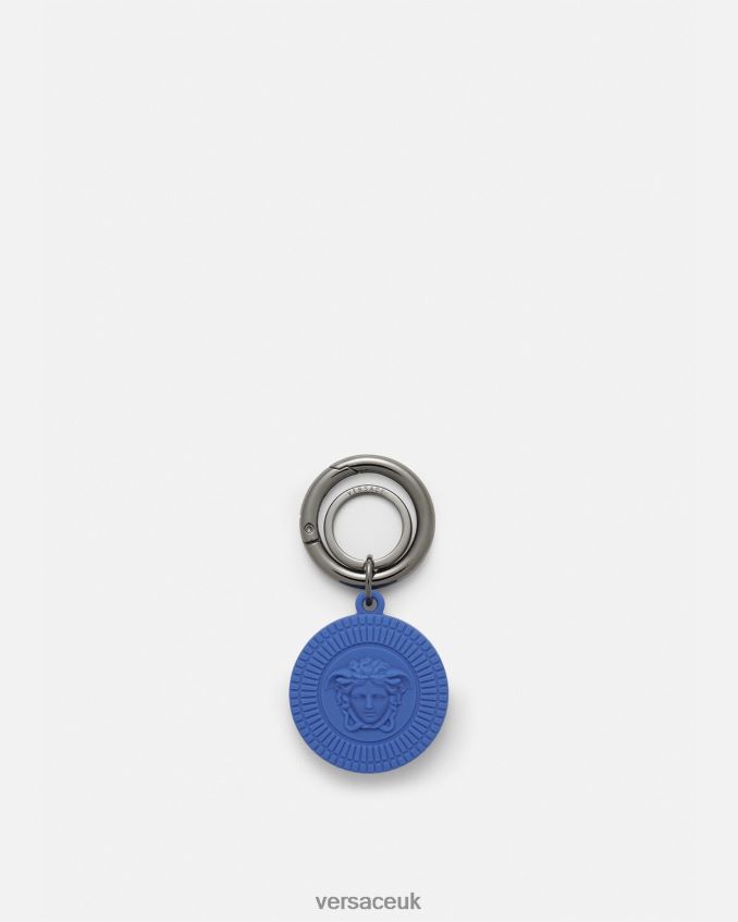 Men Versace Medusa Biggie Air Tag Key Ring 6D2D061654 Blue Accessories