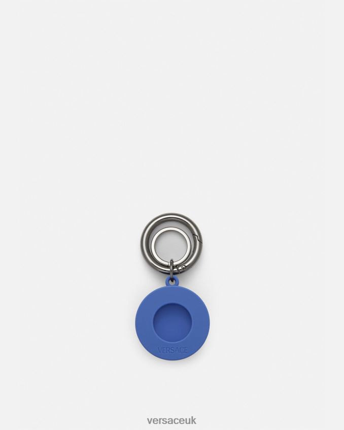 Men Versace Medusa Biggie Air Tag Key Ring 6D2D061654 Blue Accessories