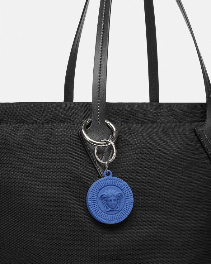 Men Versace Medusa Biggie Air Tag Key Ring 6D2D061654 Blue Accessories