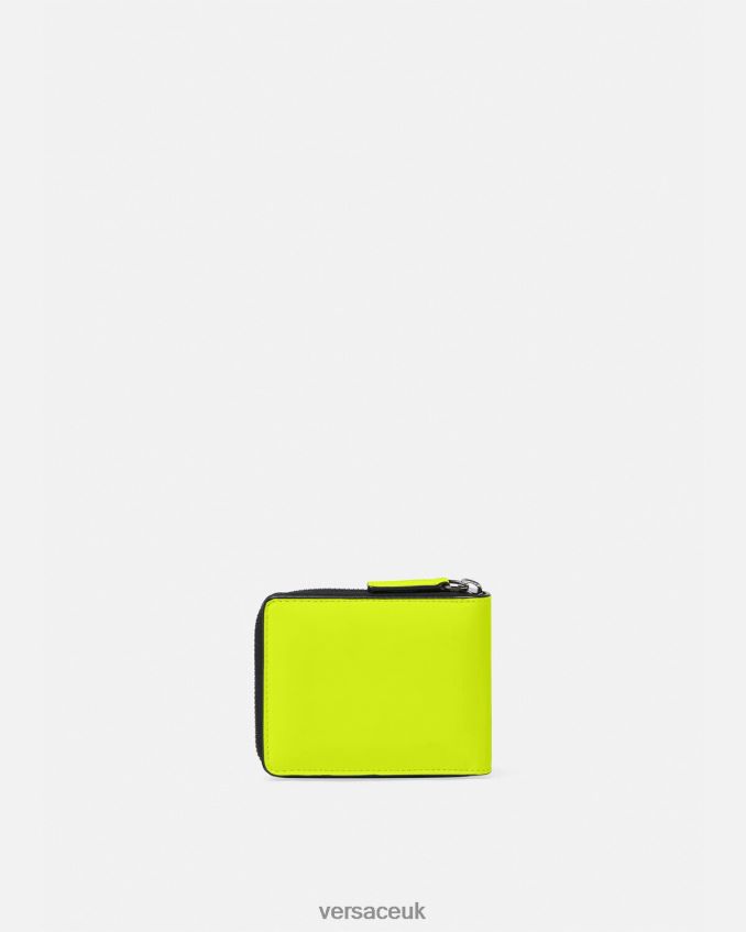 Men Versace Medusa Biggie Bifold Wallet 6D2D061641 Yellow Accessories