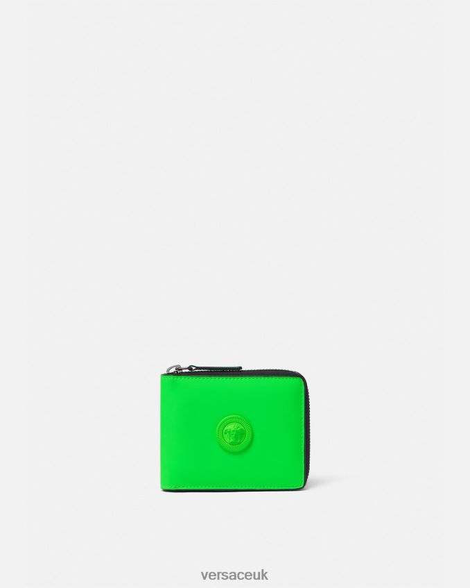 Men Versace Medusa Biggie Bifold Wallet 6D2D061642 Green Accessories