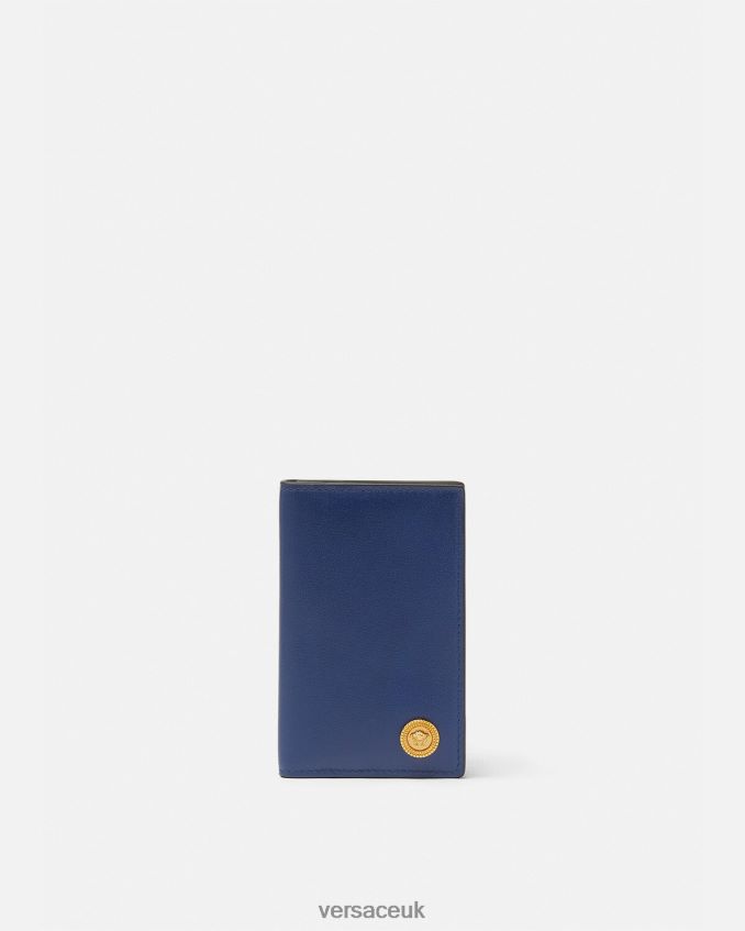 Men Versace Medusa Biggie Card Holder 6D2D061633 Blue Accessories