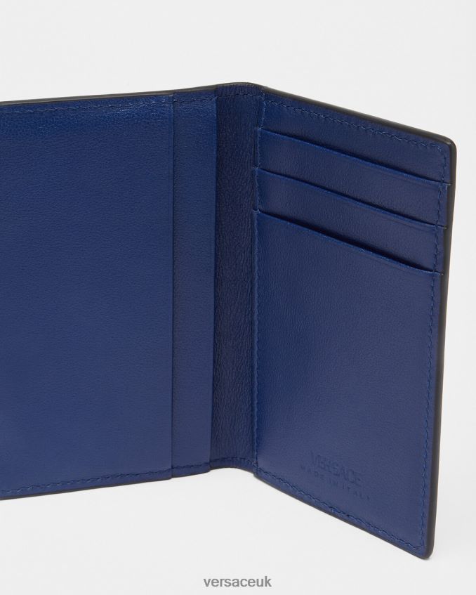 Men Versace Medusa Biggie Card Holder 6D2D061633 Blue Accessories