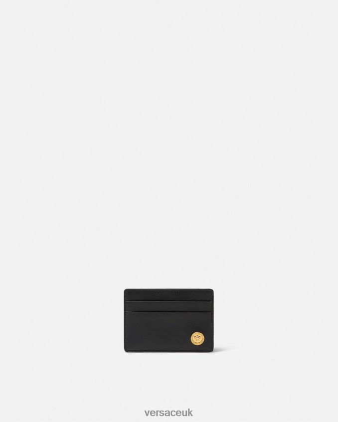 Men Versace Medusa Biggie Card Holder 6D2D061635 Black Accessories