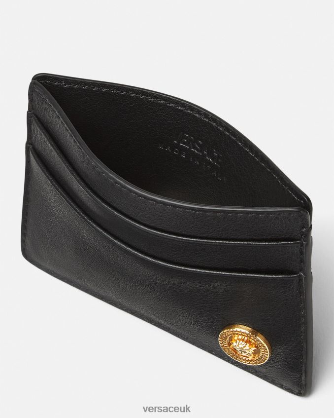 Men Versace Medusa Biggie Card Holder 6D2D061635 Black Accessories