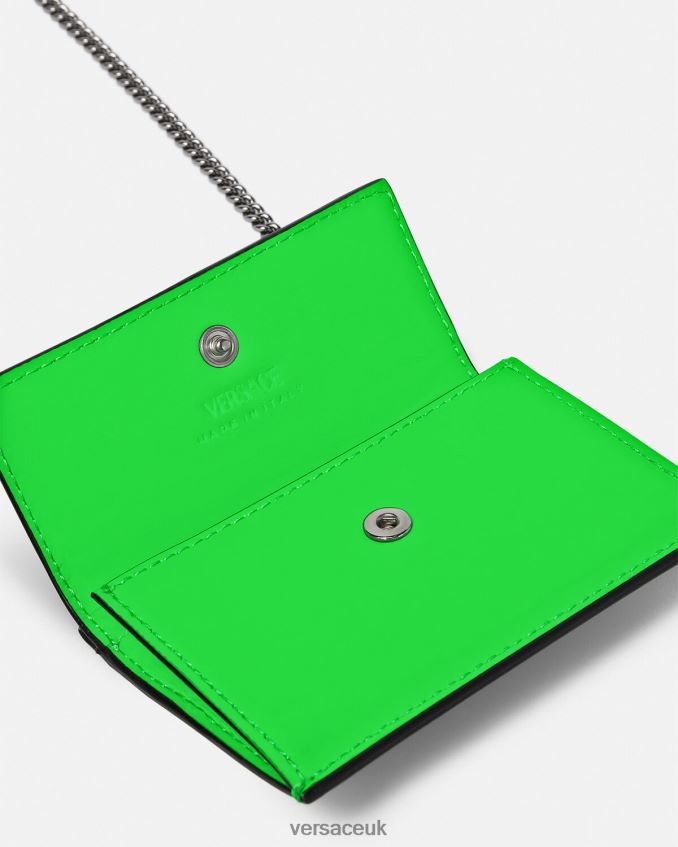 Men Versace Medusa Biggie Card Holder 6D2D061644 Green Accessories