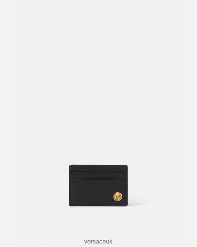 Men Versace Medusa Card Holder 6D2D061638 Black Accessories