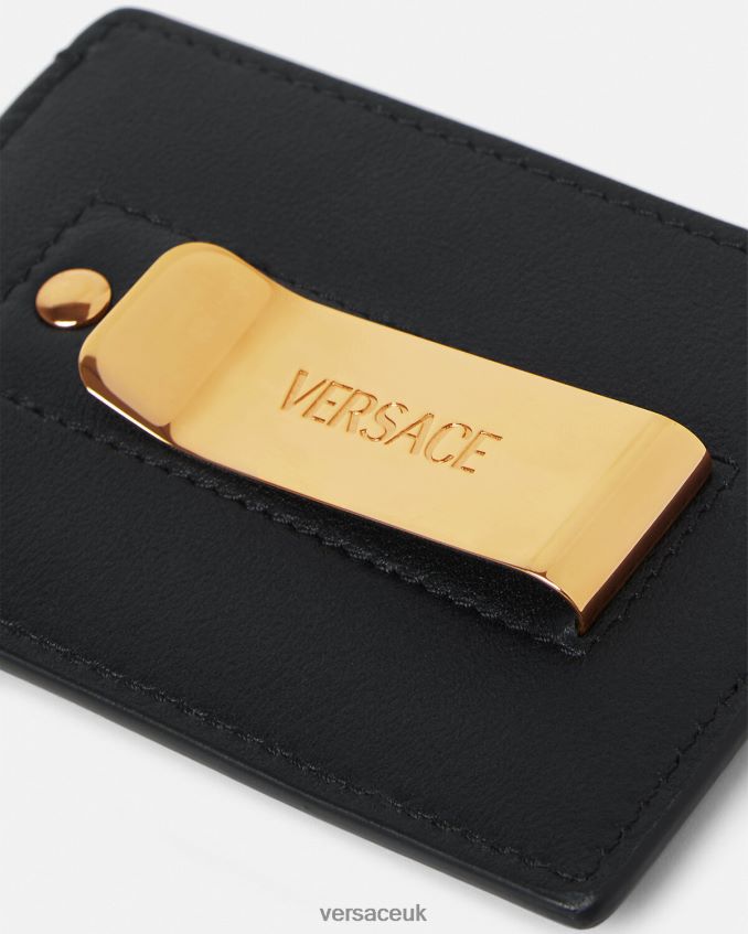 Men Versace Medusa Card Holder 6D2D061638 Black Accessories