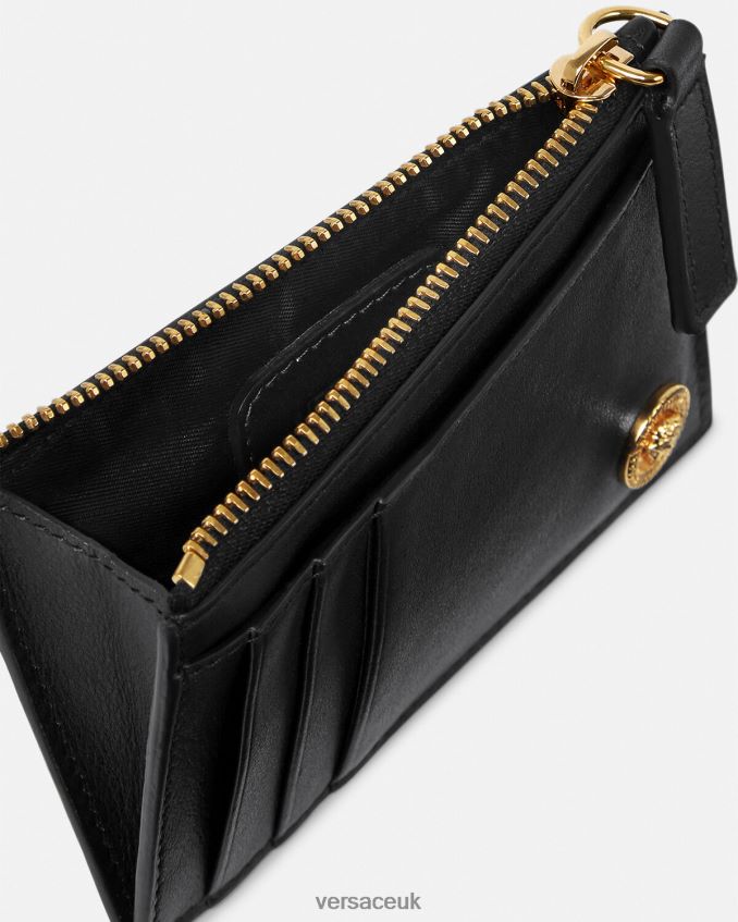 Men Versace Medusa Card Holder 6D2D061639 Black Accessories
