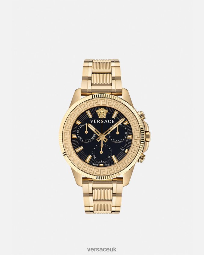 Men Versace Greca Action Chrono Watch 6D2D061709 Pnul Accessories