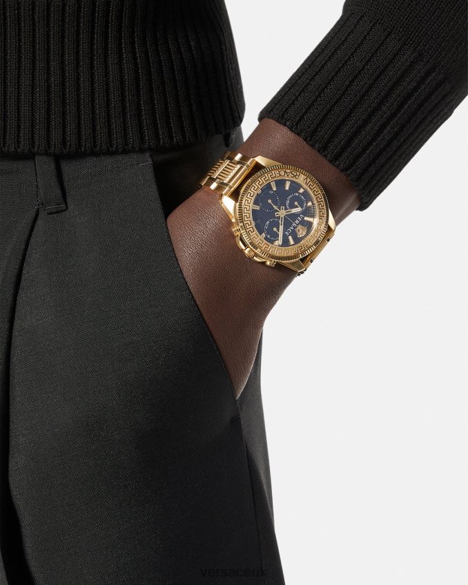 Men Versace Greca Action Chrono Watch 6D2D061709 Pnul Accessories