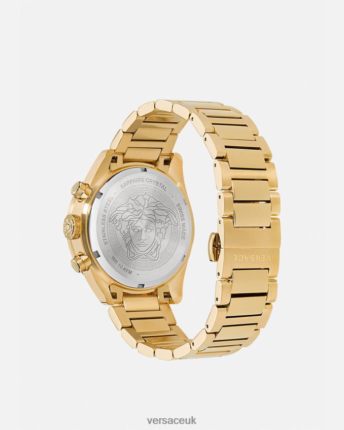 Men Versace Greca Dome Chrono Watch 6D2D061704 Pnul Accessories