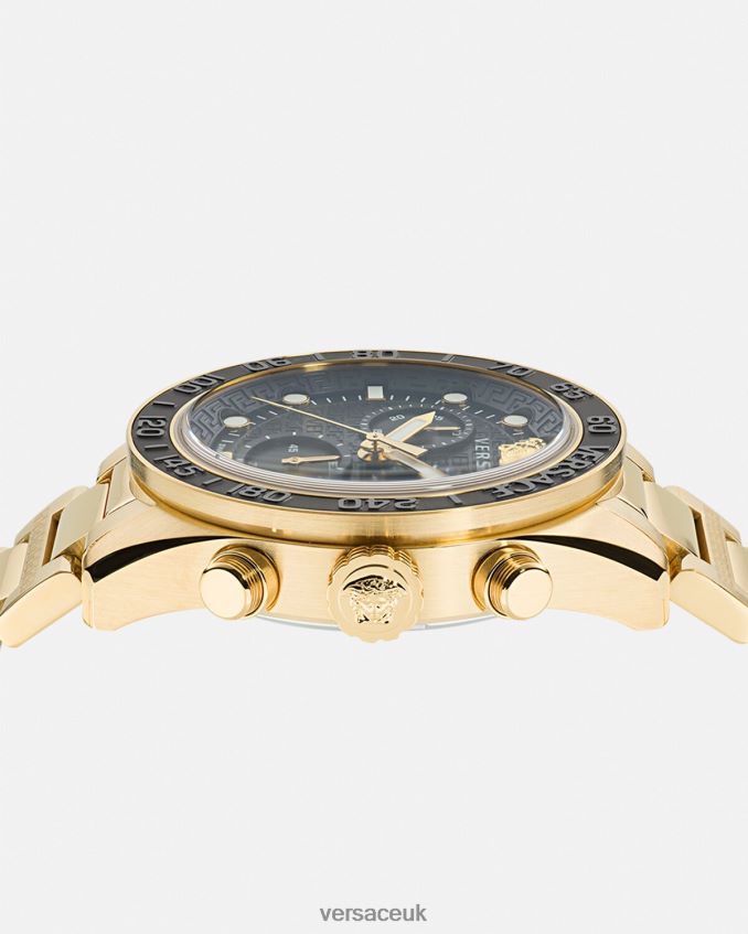 Men Versace Greca Dome Chrono Watch 6D2D061704 Pnul Accessories