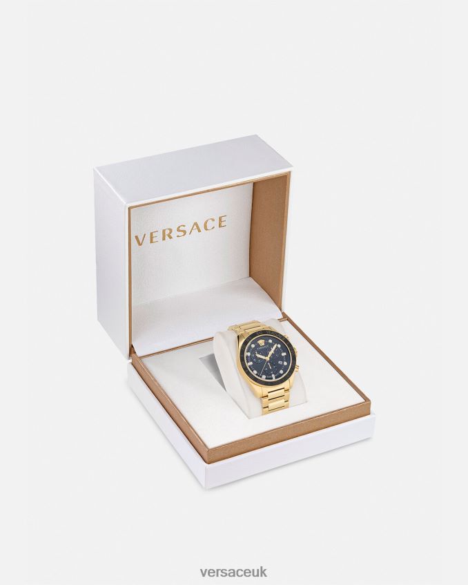 Men Versace Greca Dome Chrono Watch 6D2D061704 Pnul Accessories