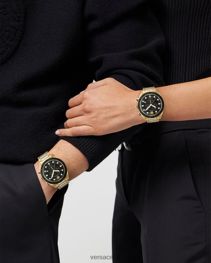 Men Versace Greca Dome Chrono Watch 6D2D061704 Pnul Accessories