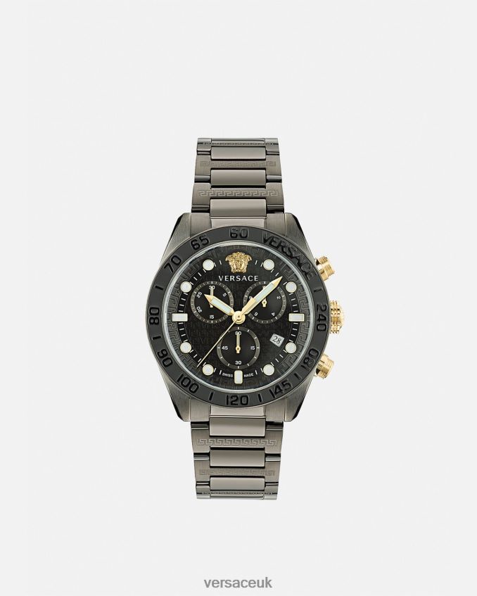 Men Versace Greca Dome Chrono Watch 6D2D061705 Pnul Accessories