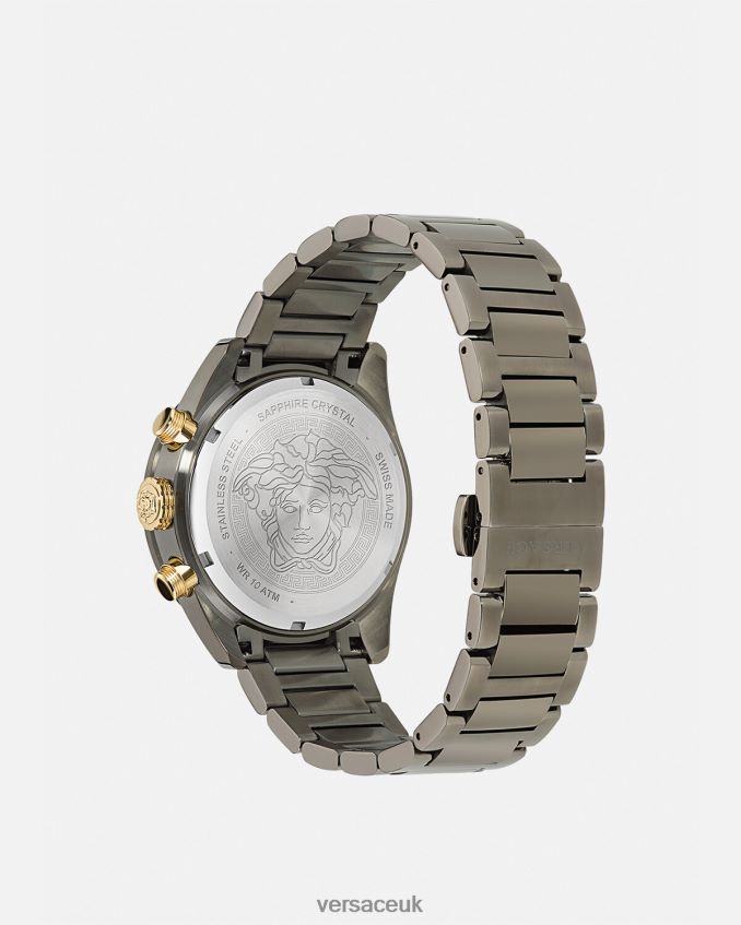 Men Versace Greca Dome Chrono Watch 6D2D061705 Pnul Accessories