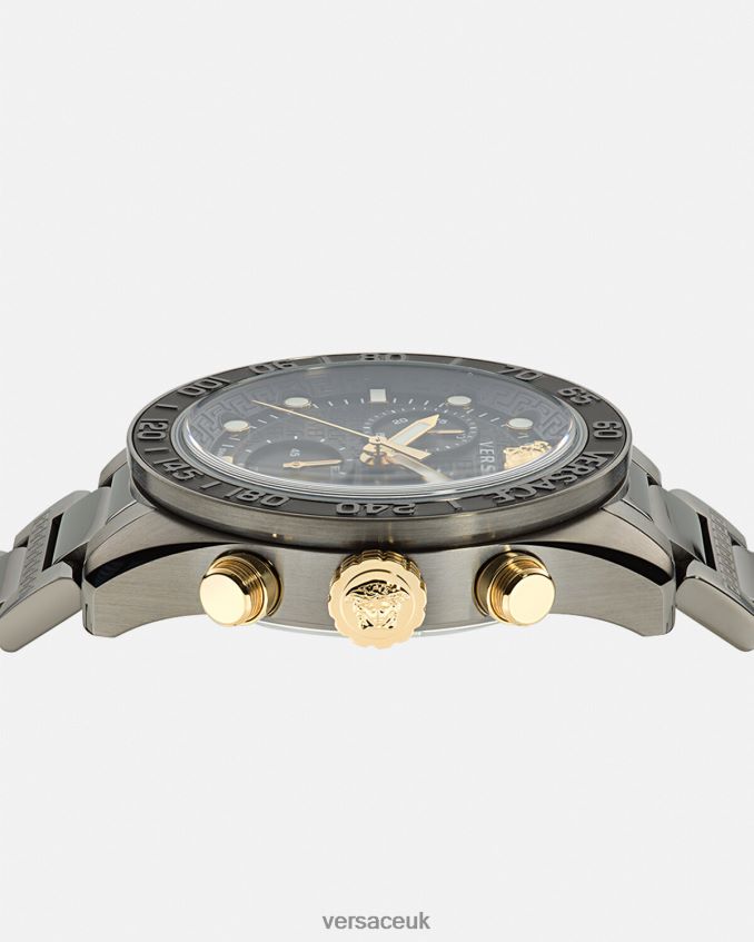 Men Versace Greca Dome Chrono Watch 6D2D061705 Pnul Accessories