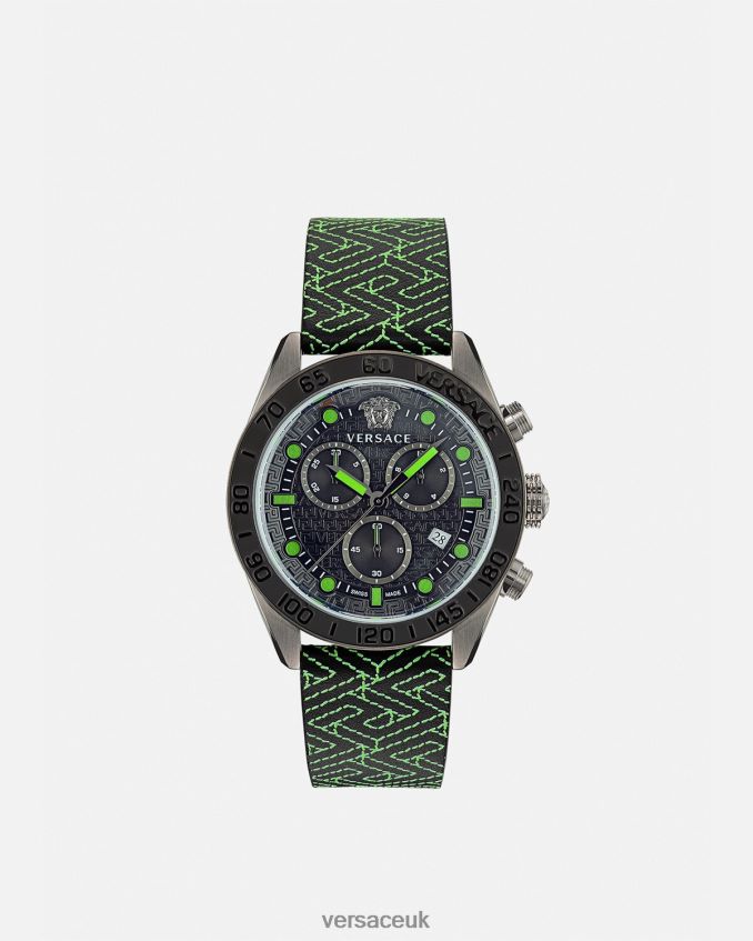 Men Versace Greca Dome Chrono Watch 6D2D061706 Pnul Accessories