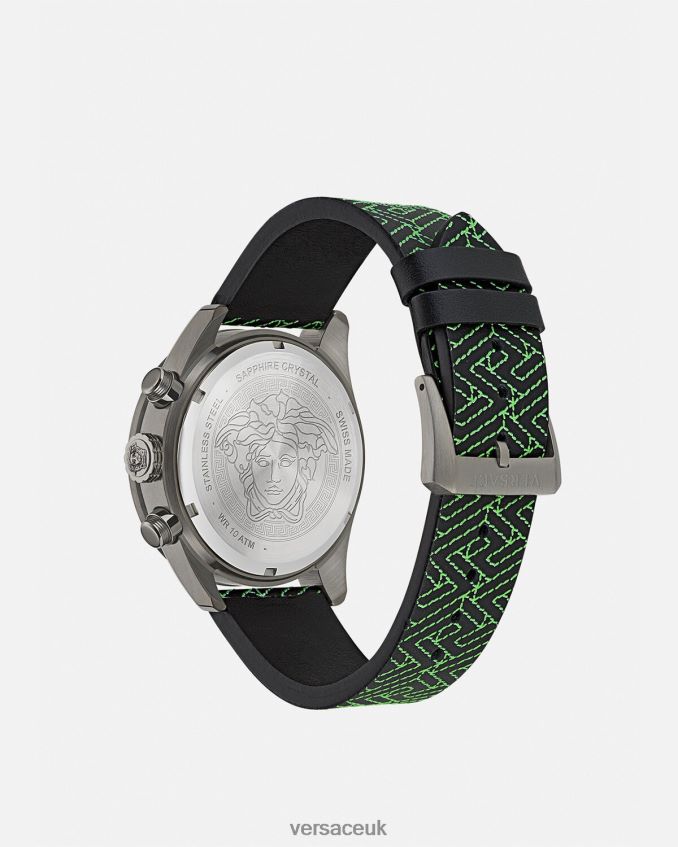 Men Versace Greca Dome Chrono Watch 6D2D061706 Pnul Accessories