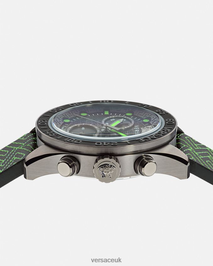 Men Versace Greca Dome Chrono Watch 6D2D061706 Pnul Accessories