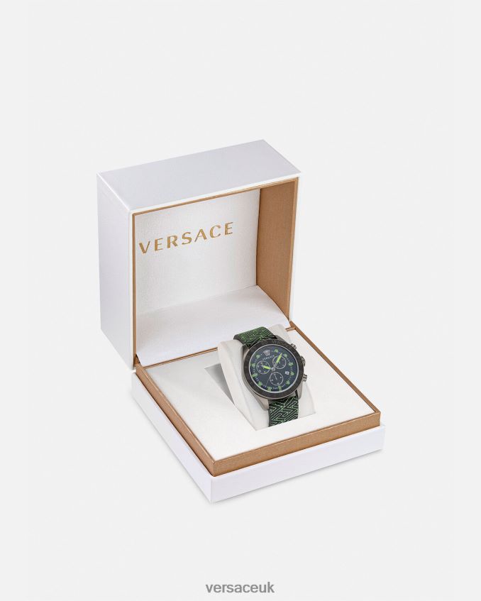 Men Versace Greca Dome Chrono Watch 6D2D061706 Pnul Accessories