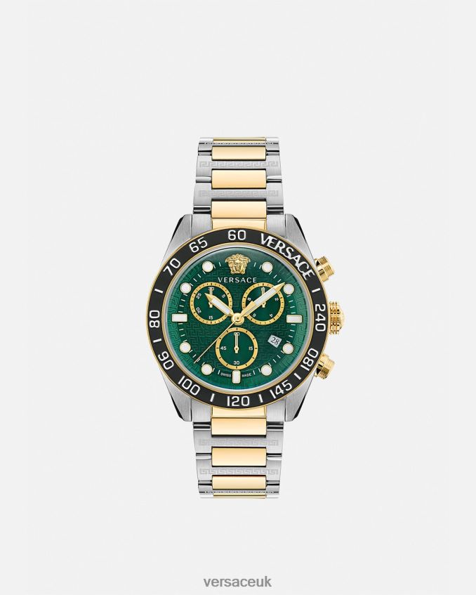 Men Versace Greca Dome Chrono Watch 6D2D061707 Pnul Accessories