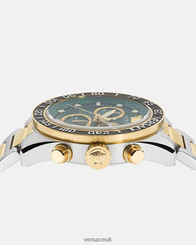 Men Versace Greca Dome Chrono Watch 6D2D061707 Pnul Accessories