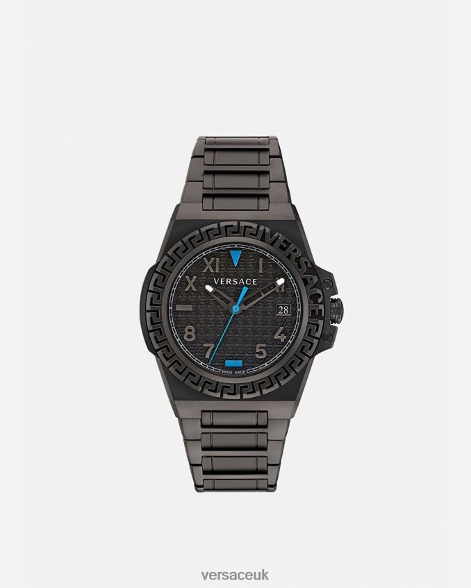 Men Versace Greca Reaction Watch 6D2D061711 Black Accessories