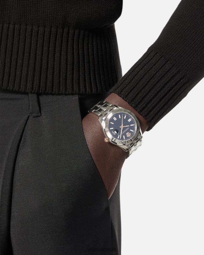 Men Versace Greca Time Watch 6D2D061713 Pnul Accessories