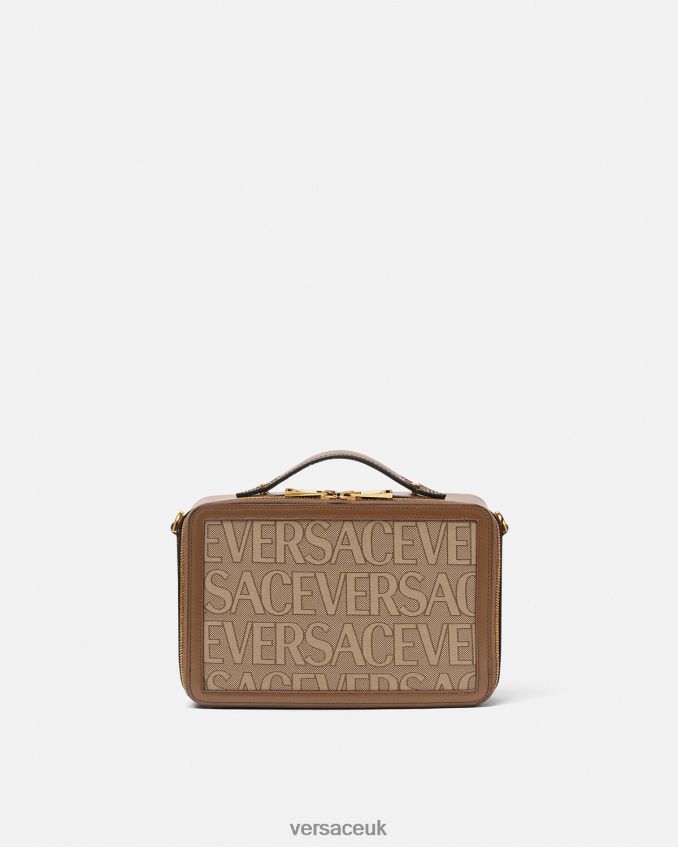 Men Versace Allover Messenger Bag 6D2D061497 Brown Bags