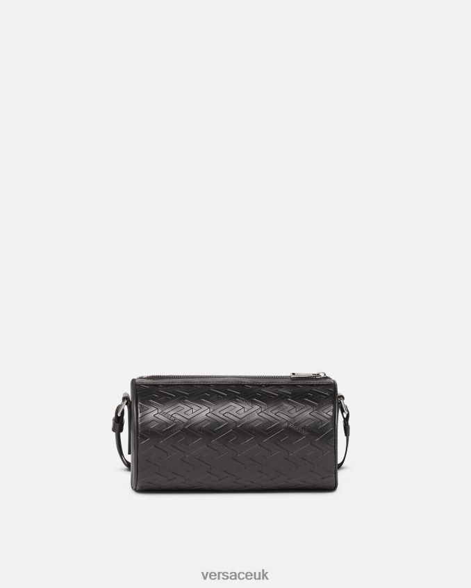 Men Versace La Greca Signature Messenger Bag 6D2D061482 Black Bags