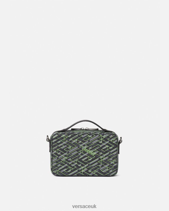 Men Versace La Greca Signature Small Messenger Bag 6D2D061478 Print Bags