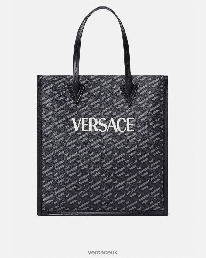 Men Versace La Greca Signature Tall Tote Bag 6D2D061477 Print Bags