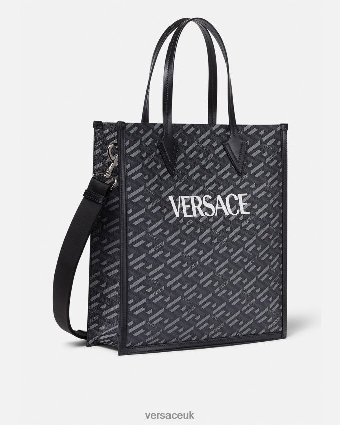 Men Versace La Greca Signature Tall Tote Bag 6D2D061477 Print Bags